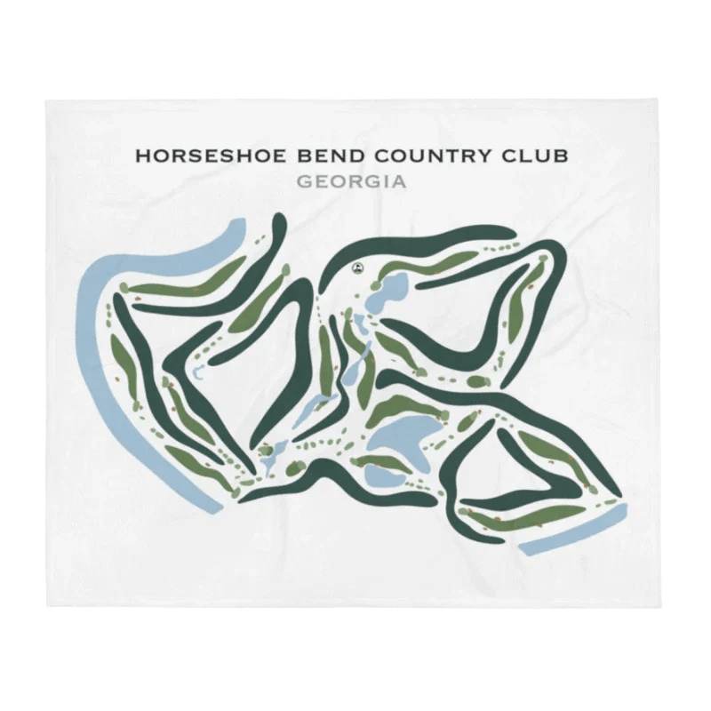 Horseshoe Bend Country Club, Georgia - Printed Golf Courses