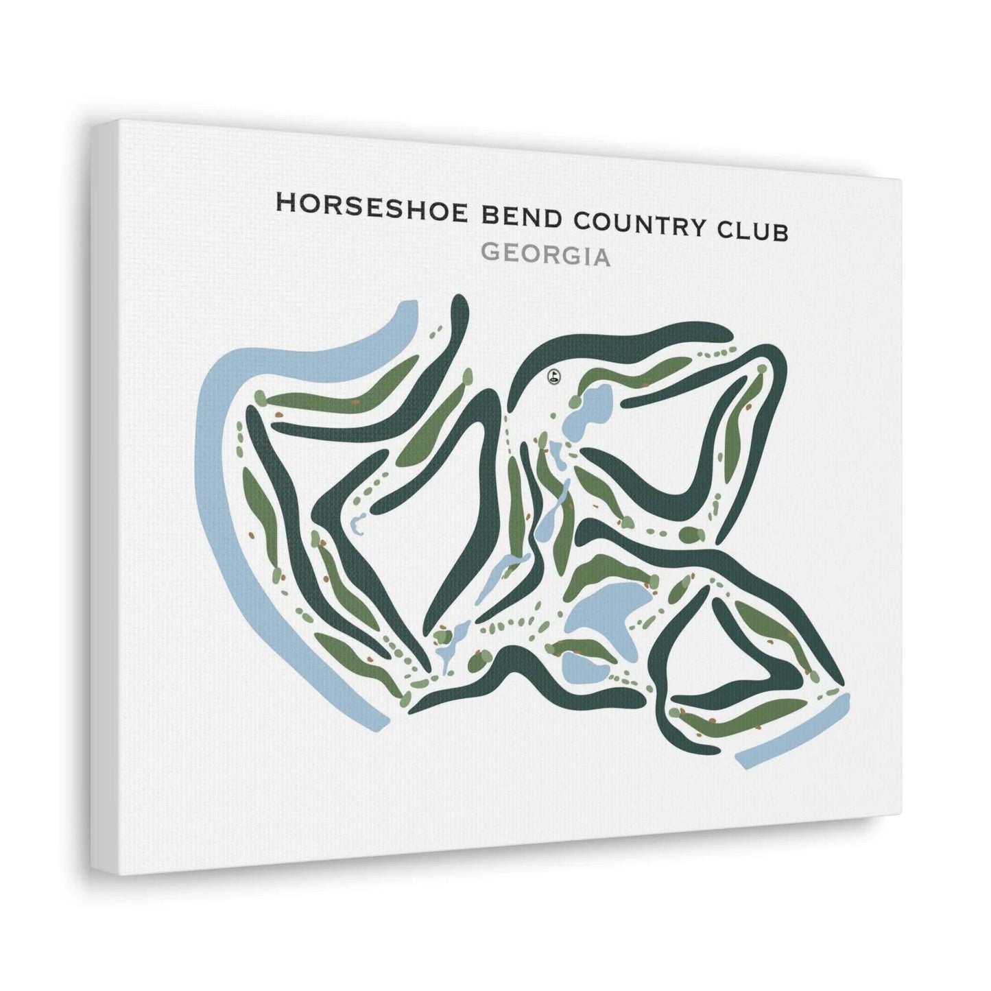 Horseshoe Bend Country Club, Georgia - Printed Golf Courses