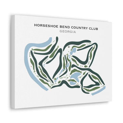 Horseshoe Bend Country Club, Georgia - Printed Golf Courses