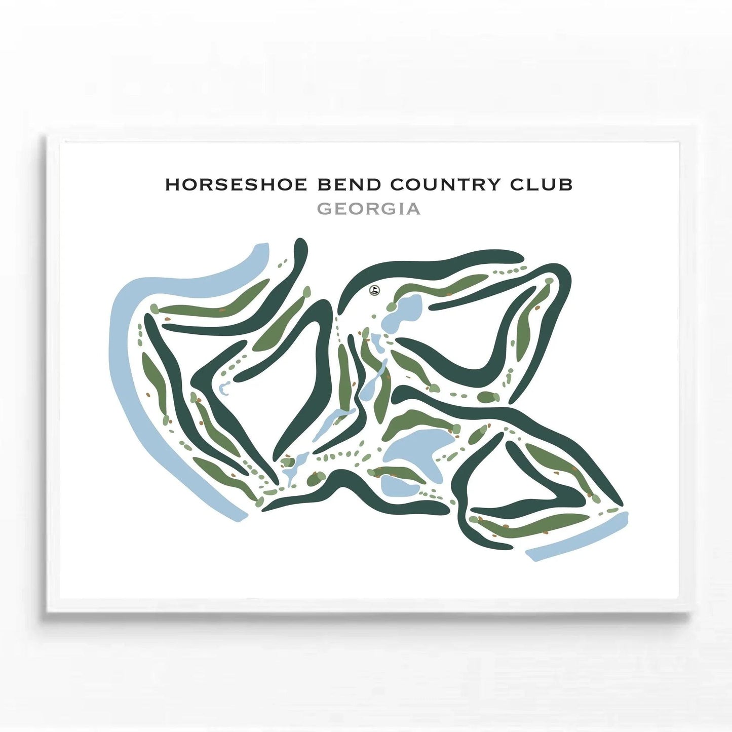 Horseshoe Bend Country Club, Georgia - Printed Golf Courses