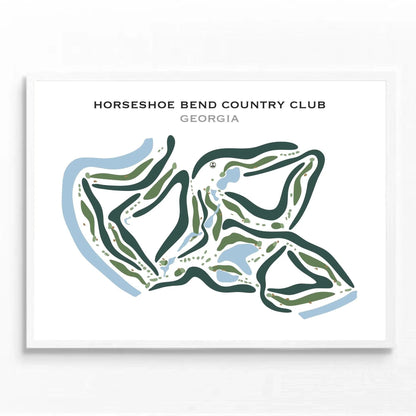 Horseshoe Bend Country Club, Georgia - Printed Golf Courses