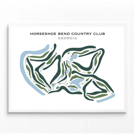 Horseshoe Bend Country Club, Georgia - Printed Golf Courses