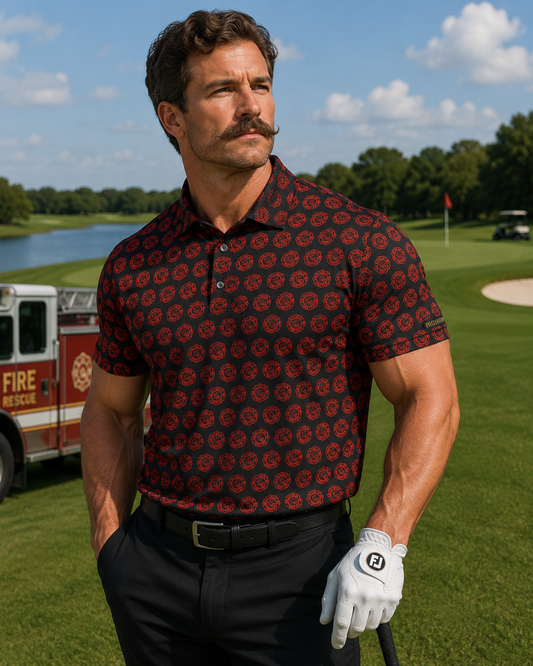 House of Fire Performance Golf Polo
