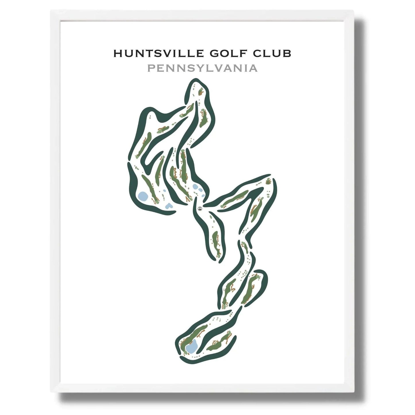 Huntsville Golf Club, Pennsylvania - Printed Golf Courses