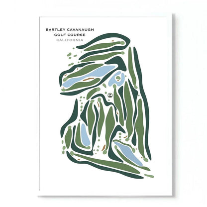Bartley Cavanaugh Golf Course, California - Printed Golf Courses