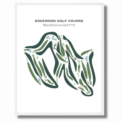 Edgewood Golf Course, Massachusetts - Printed Golf Courses