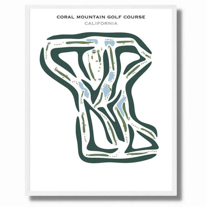 Coral Mountain Golf Course, La Quinta, California - Printed Golf Courses