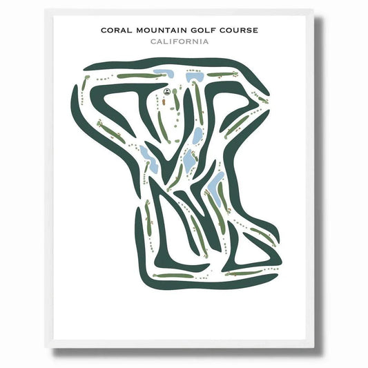 Coral Mountain Golf Course, La Quinta, California - Printed Golf Courses