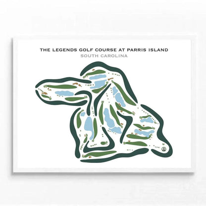 The Legends Golf Course at Parris Island, South Carolina - Printed Golf Courses