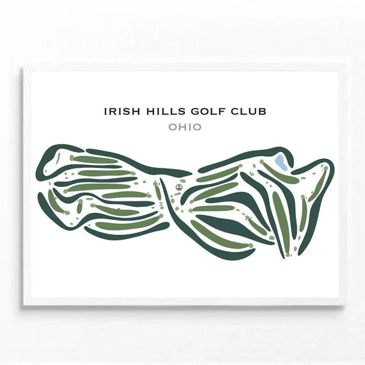 Irish Hills Golf Club, Ohio - Printed Golf Courses