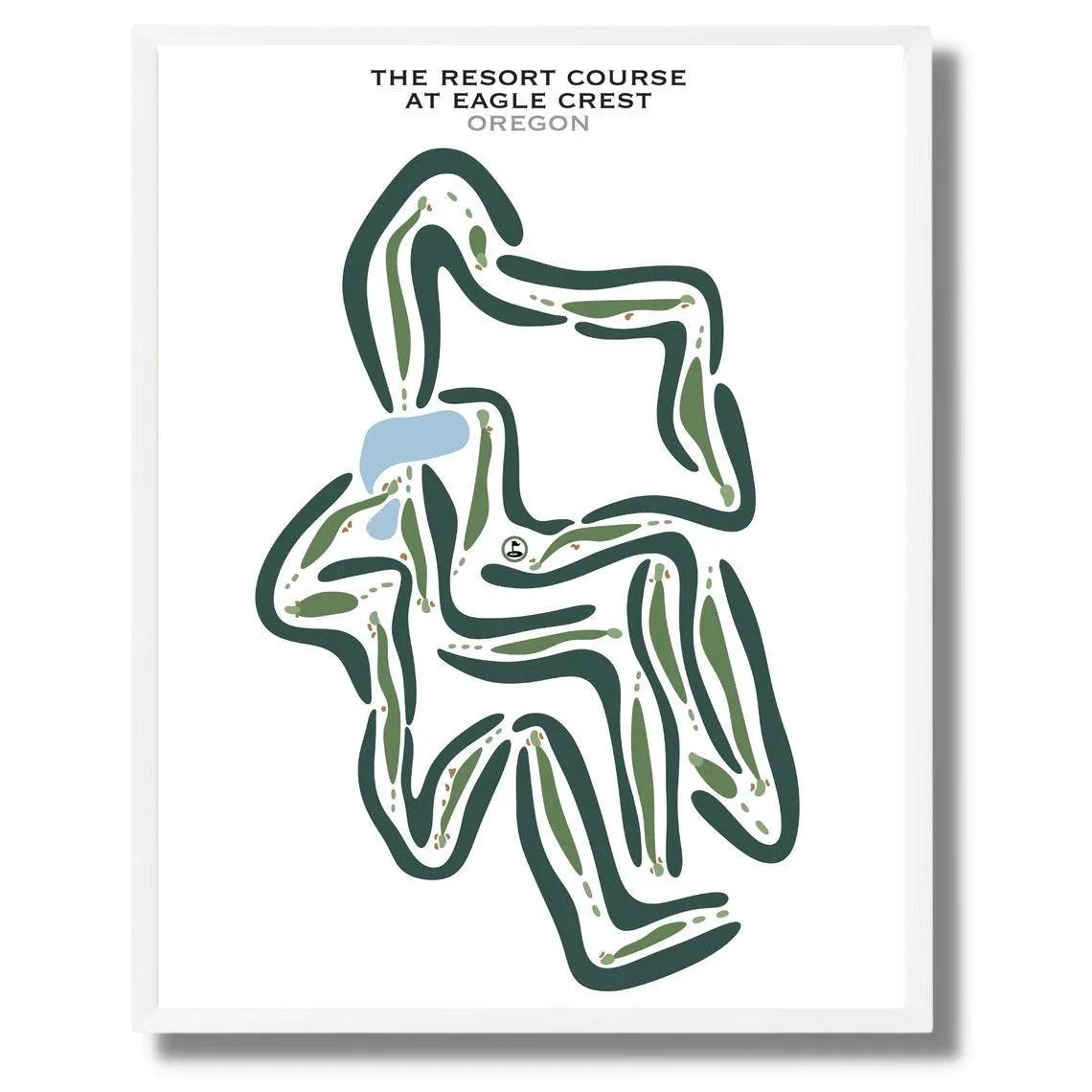 The Resort Course at Eagle Crest, Oregon - Printed Golf Courses
