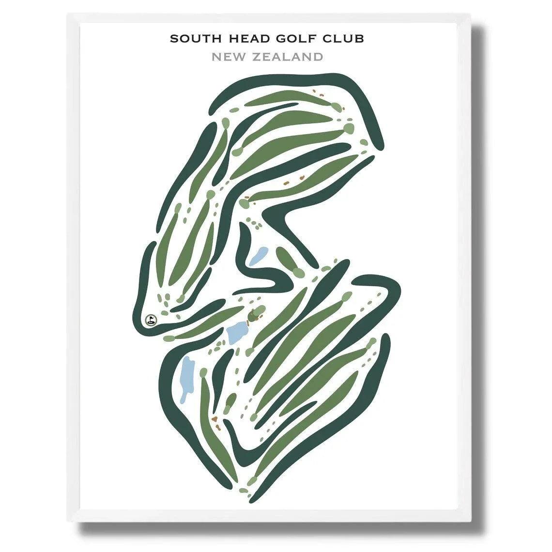 South Head Golf Club, New Zealand - Printed Golf Courses