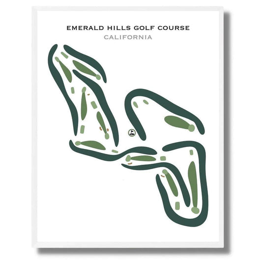 Emerald Hills Golf Course, California - Printed Golf Courses