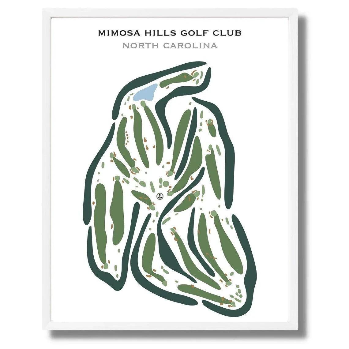 Mimosa Hills Golf Club, North Carolina - Printed Golf Courses