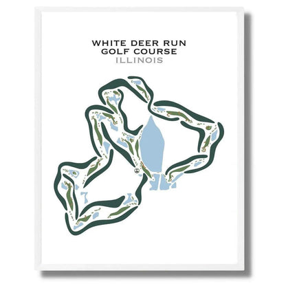 White Deer Run Golf Course, Illinois - Printed Golf Courses