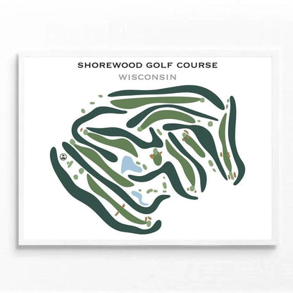 Shorewood Golf Course, Wisconsin - Printed Golf Courses