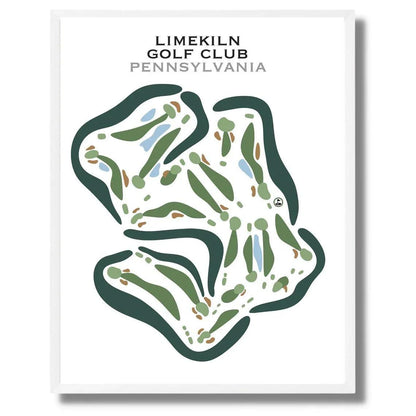 Limekiln Golf Course, Pennsylvania - Printed Golf Courses