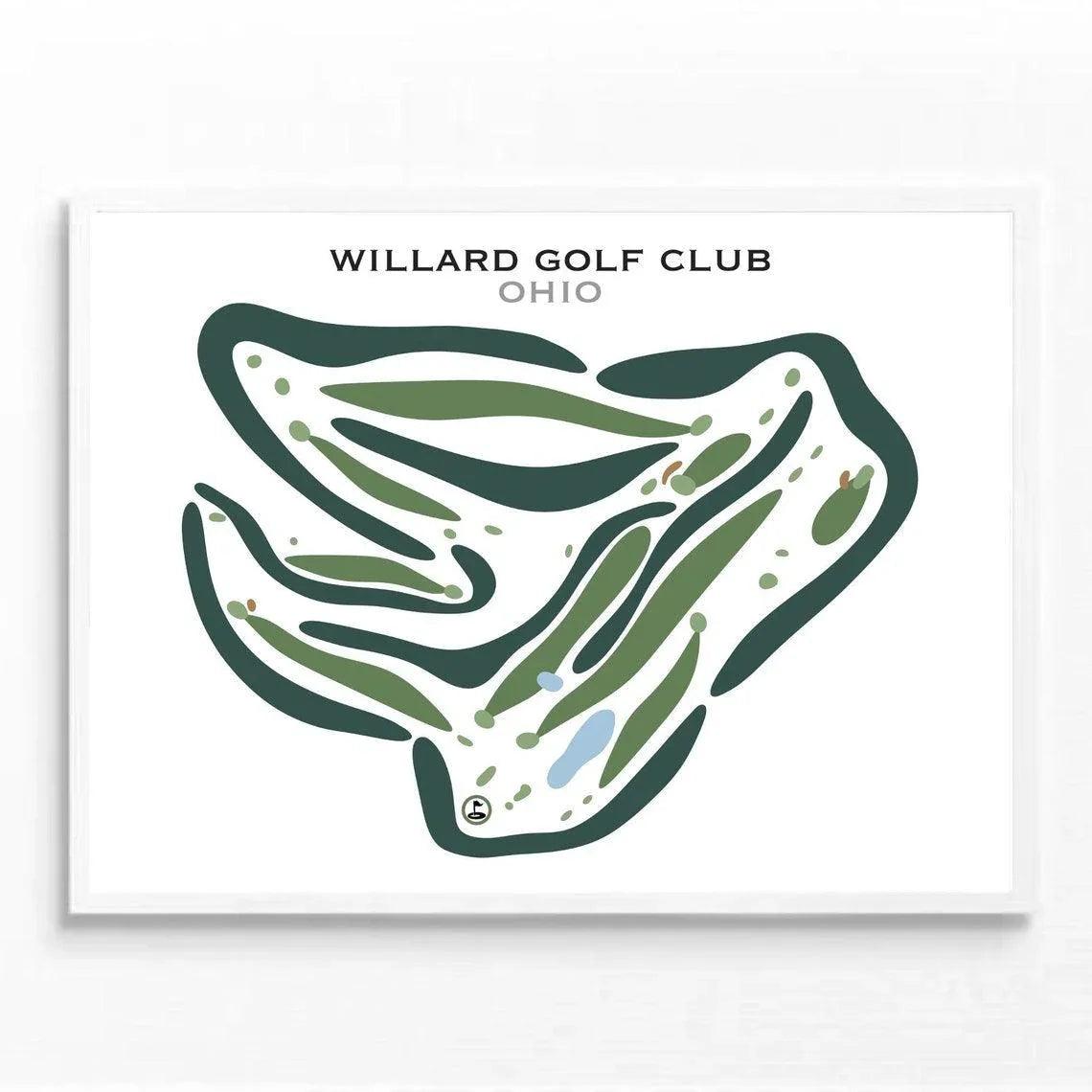 Willard Golf Club, Ohio - Printed Golf Courses
