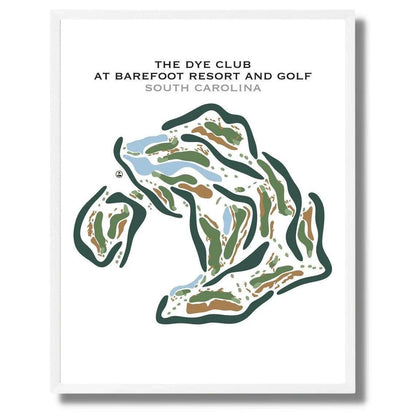The Dye Club At Barefoot Resort, South Carolina - Printed Golf Courses