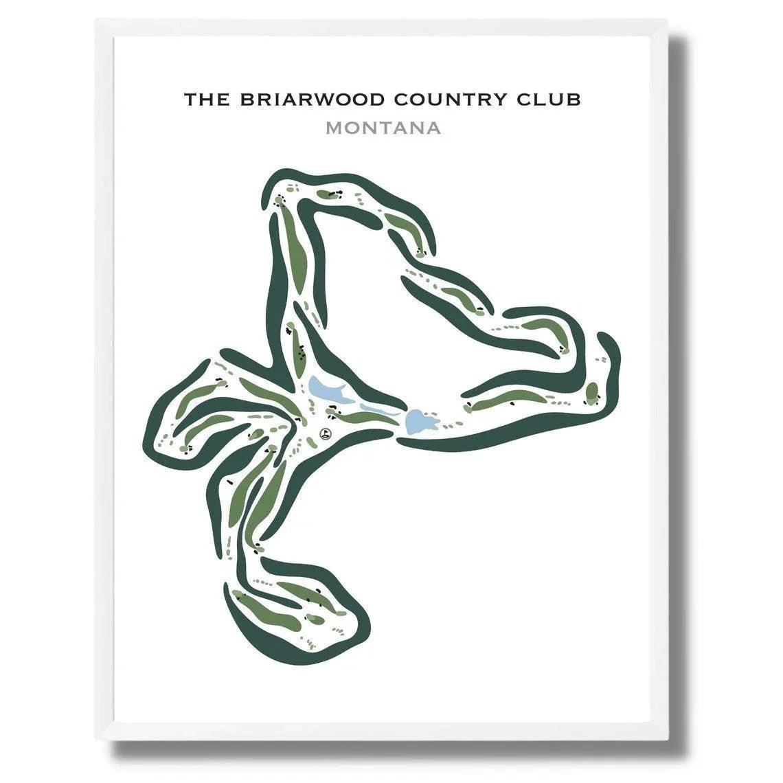 The Briarwood Country Club, Montana - Printed Golf Courses