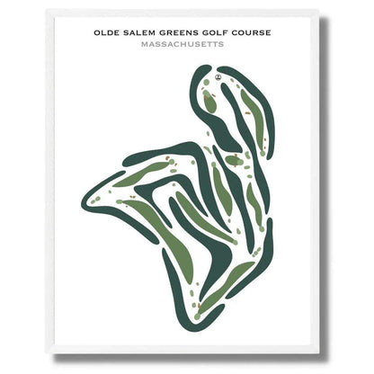 Olde Salem Greens Golf Course, Massachusetts - Printed Golf Courses