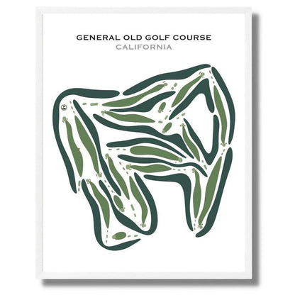 General Old Golf Course, California - Printed Golf Courses