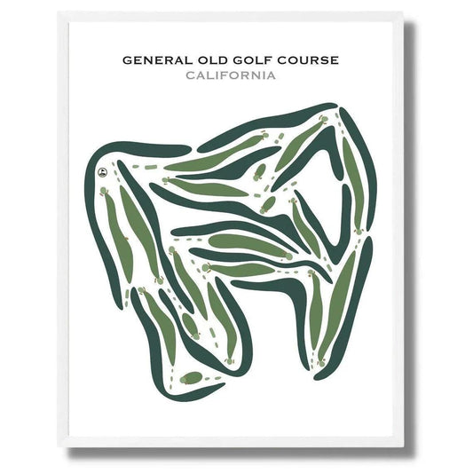 General Old Golf Course, California - Printed Golf Courses