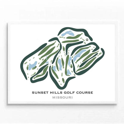Sunset Hills Golf Course, Missouri - Printed Golf Courses