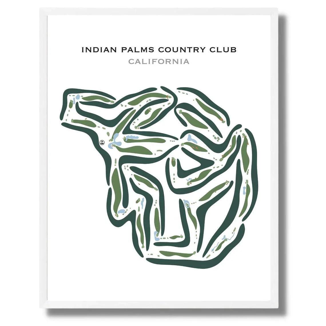 Indian Palms Country Club, California - Printed Golf Courses