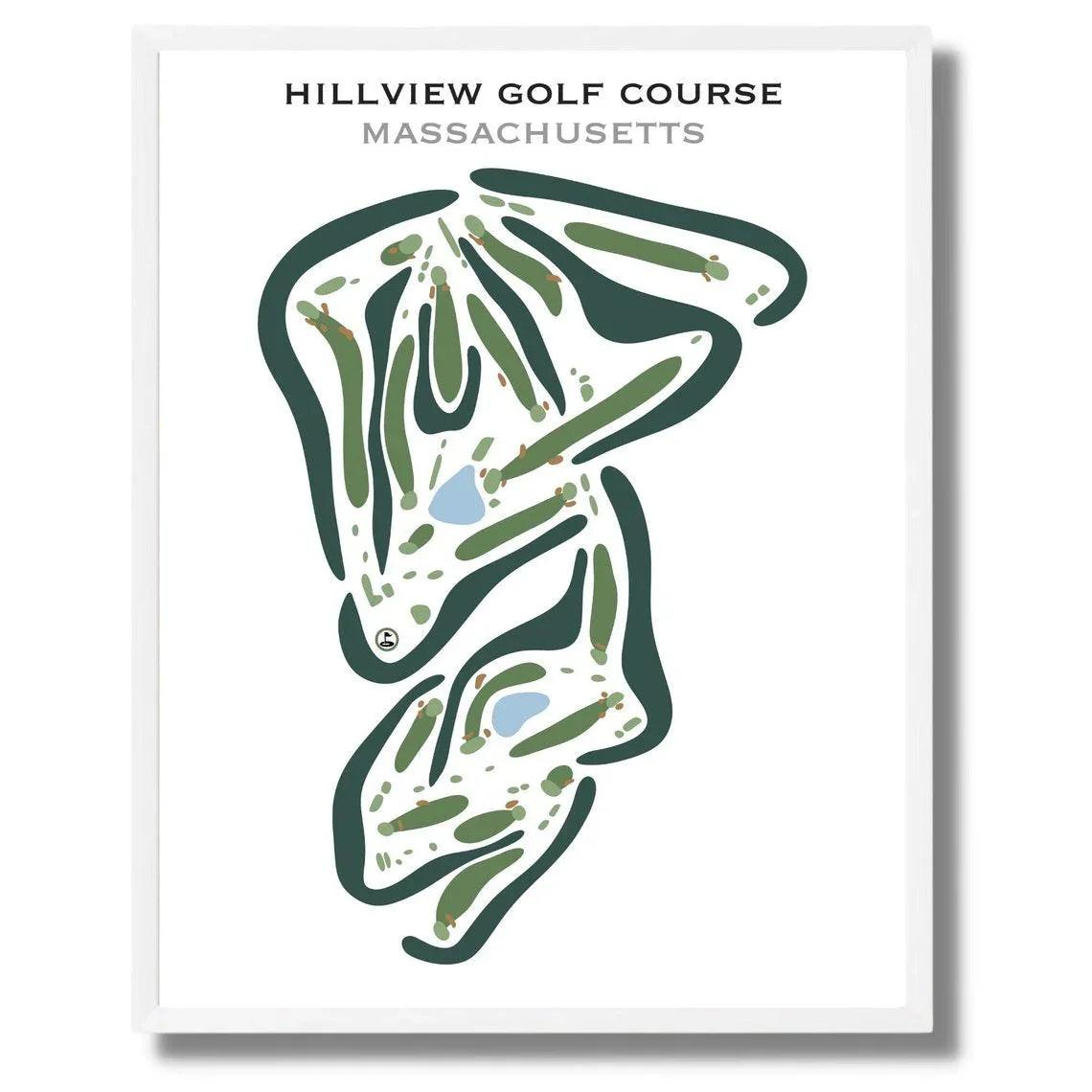 Hillview Golf Course, Massachusetts - Printed Golf Courses