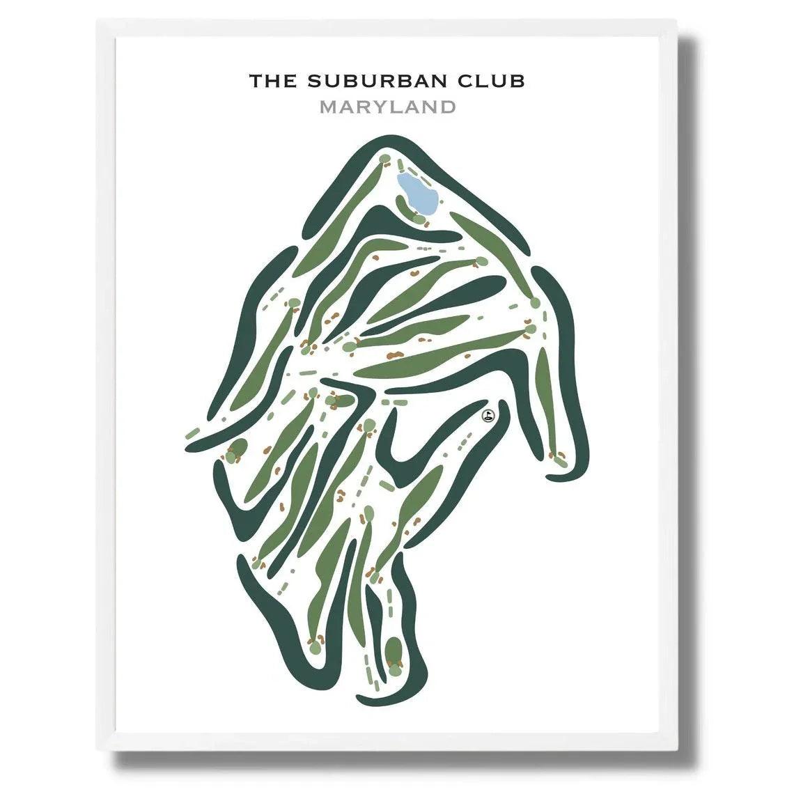The Suburban Club, Maryland - Printed Golf Courses
