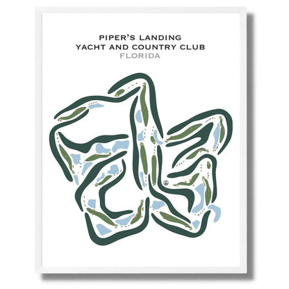 Piper's Landing Yacht & Country Club, Florida - Printed Golf Courses