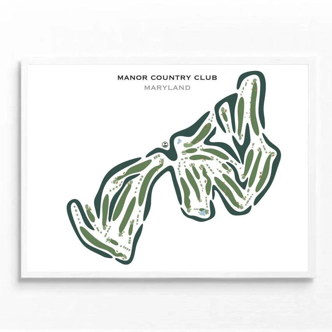 Manor Country Club, Maryland - Printed Golf Courses