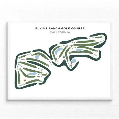 Elkins Ranch Golf Course, California - Printed Golf Courses