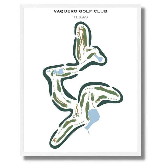 Vaquero Golf Club, Texas - Printed Golf Courses