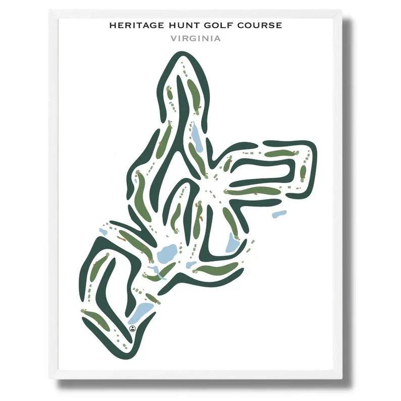 Heritage Hunt Golf Course, Virginia - Printed Golf Courses