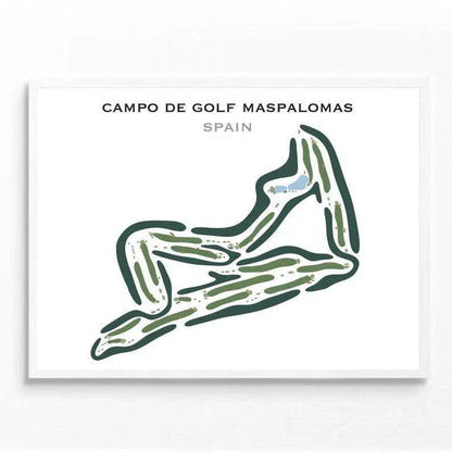 Campo De Golf Maspalomas, Spain - Printed Golf Courses