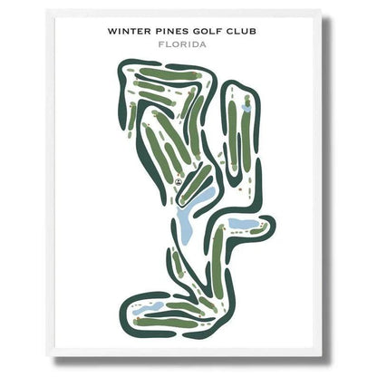 Winter Pines Golf Club, Florida - Printed Golf Courses