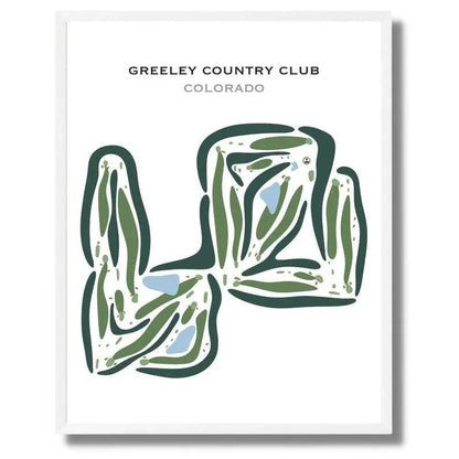 Greeley Country Club, Colorado - Printed Golf Courses