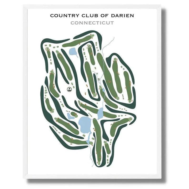 Country Club of Darien, Connecticut - Printed Golf Courses