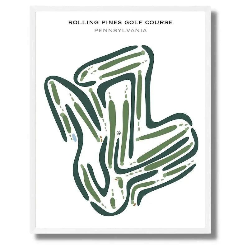 Rolling Pines Golf Course, Pennsylvania - Printed Golf Courses