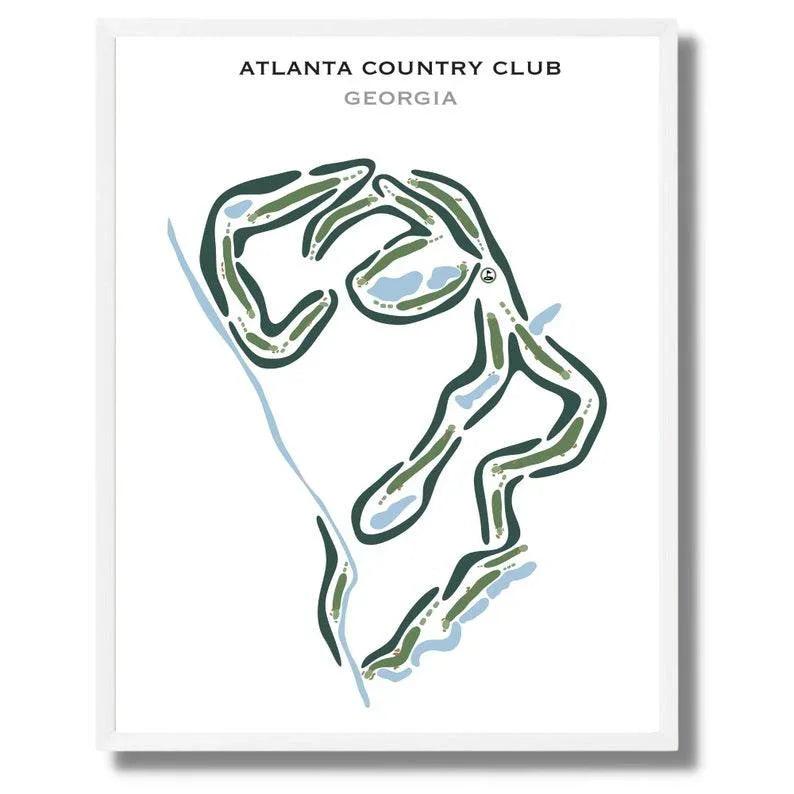 Atlanta Country Club, Georgia - Printed Golf Courses