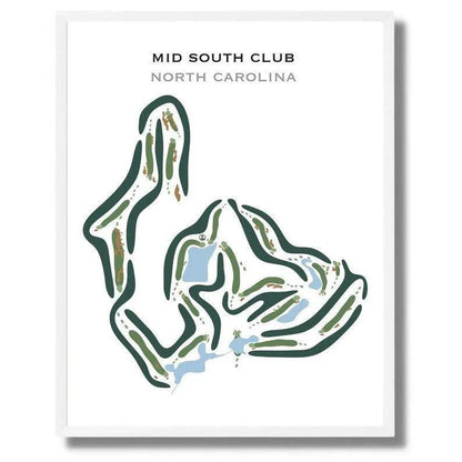 Mid South Club, North Carolina - Printed Golf Courses