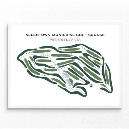 Allentown Municipal Golf Course, Pennsylvania - Printed Golf Courses