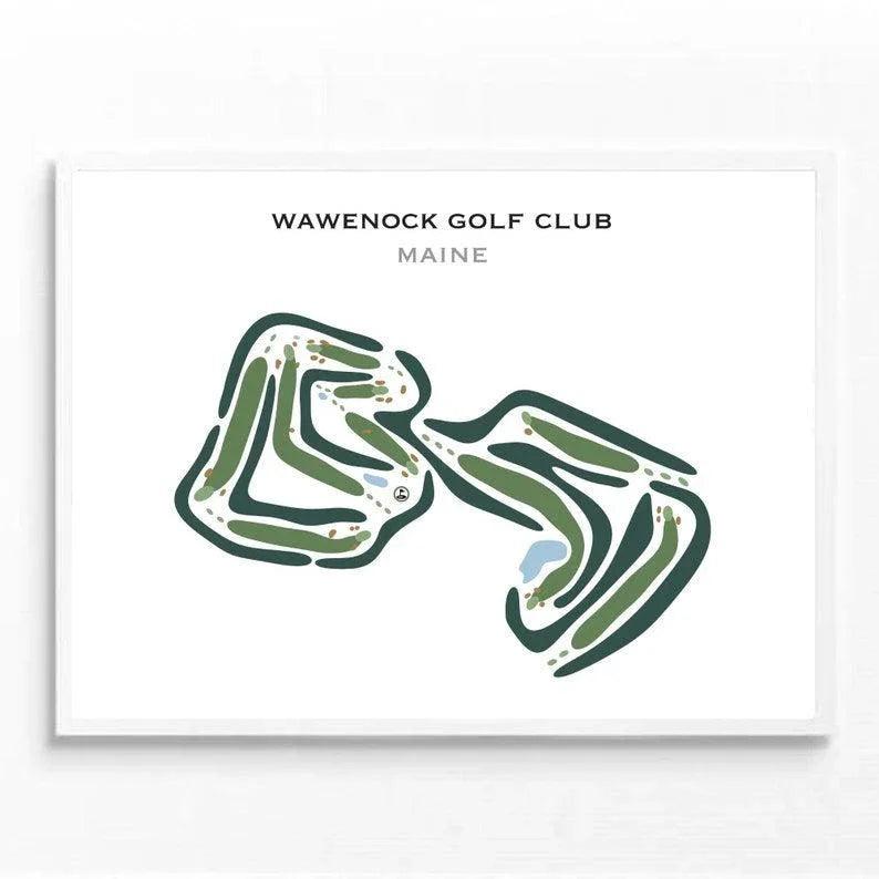 Wawenock Golf Club, Maine - Printed Golf Courses