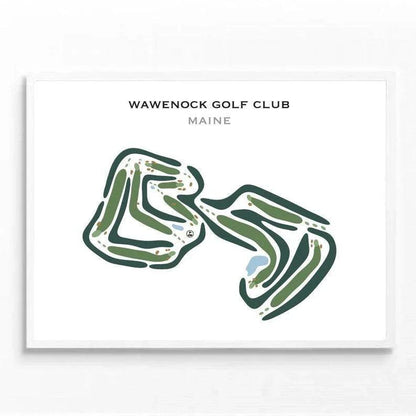 Wawenock Golf Club, Maine - Printed Golf Courses