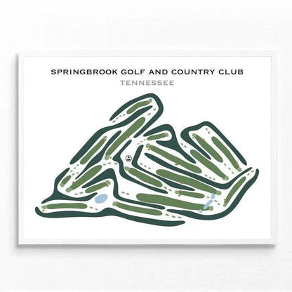 Springbrook Golf & Country Club, Tennessee - Printed Golf Courses