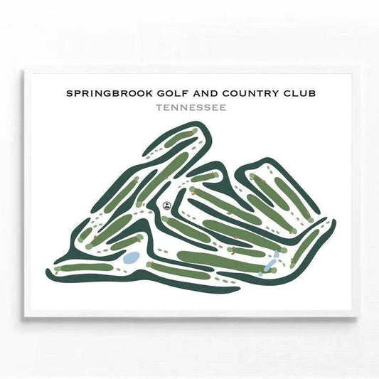 Springbrook Golf & Country Club, Tennessee - Printed Golf Courses