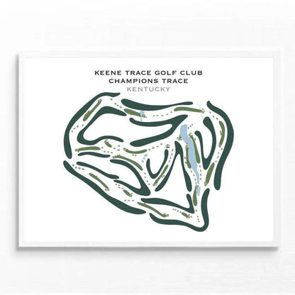 Keene Trace Golf Club Champions Trace, Kentucky - Printed Golf Courses