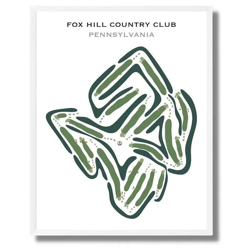 Fox Hill Country Club, Pennsylvania - Printed Golf Courses